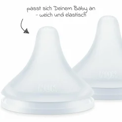 Trinksauger 2er Pack Perfect Match Silikon - Gr. M (ab 3 Monate)