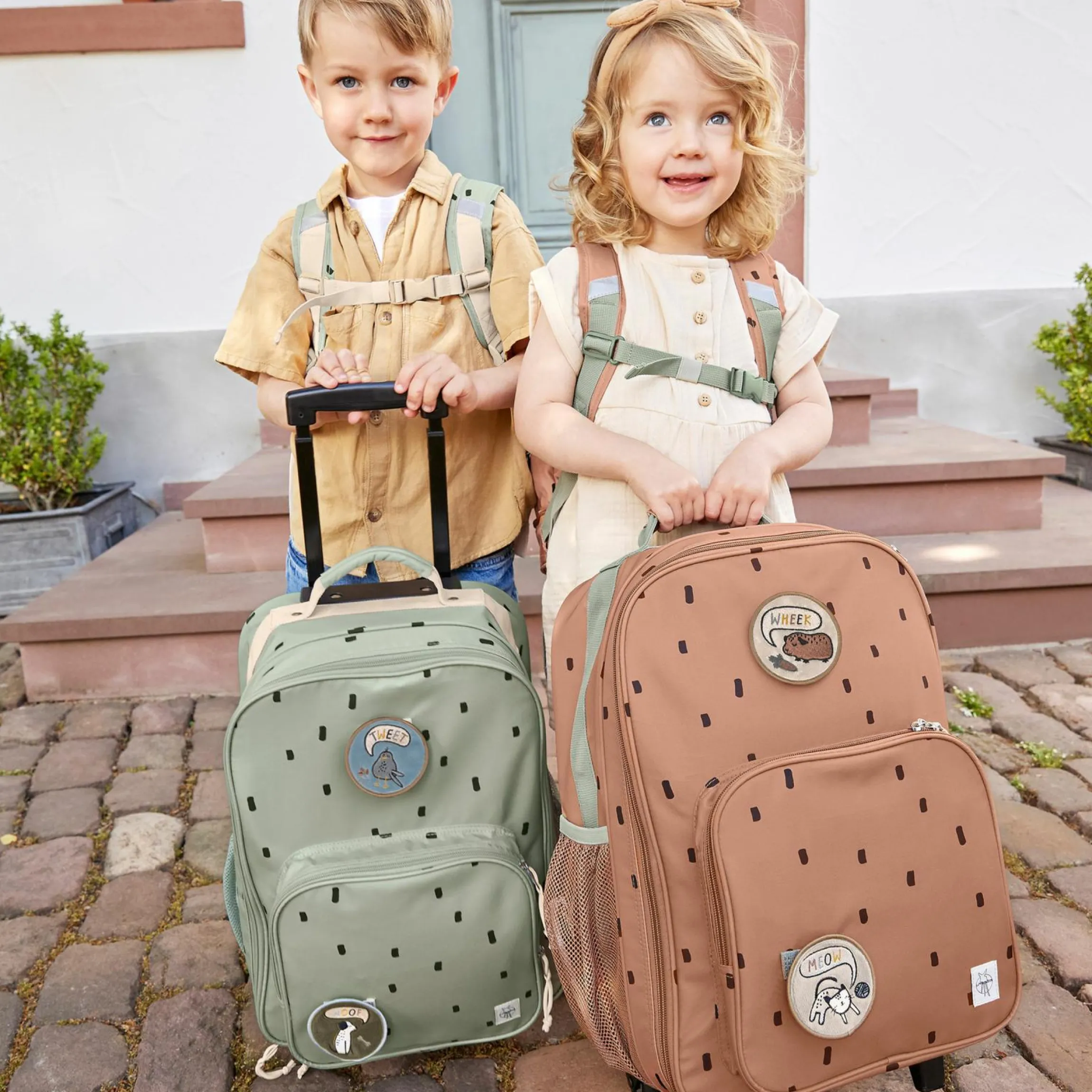 Trolley - Happy Prints - Light Olive
