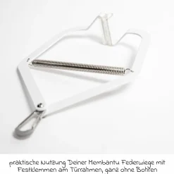 Türrahmenklammer 2.0 für Federwiege Membantu bis 15 kg - White