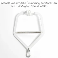 Türrahmenklammer 2.0 für Federwiege Membantu bis 15 kg - White