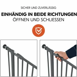 Türschutzgitter / Treppenschutzgitter Open N Stop 2 (75-80 cm) - Dark Grey