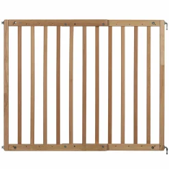 Türschutzgitter / Treppenschutzgitter (63 bis 103,5 cm) zum Schrauben - Natur