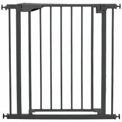 Türschutzgitter / Treppenschutzgitter Autoclose (75 bis 82 cm) zum Klemmen ohne bohren, schließt selbsständig - Schwarz