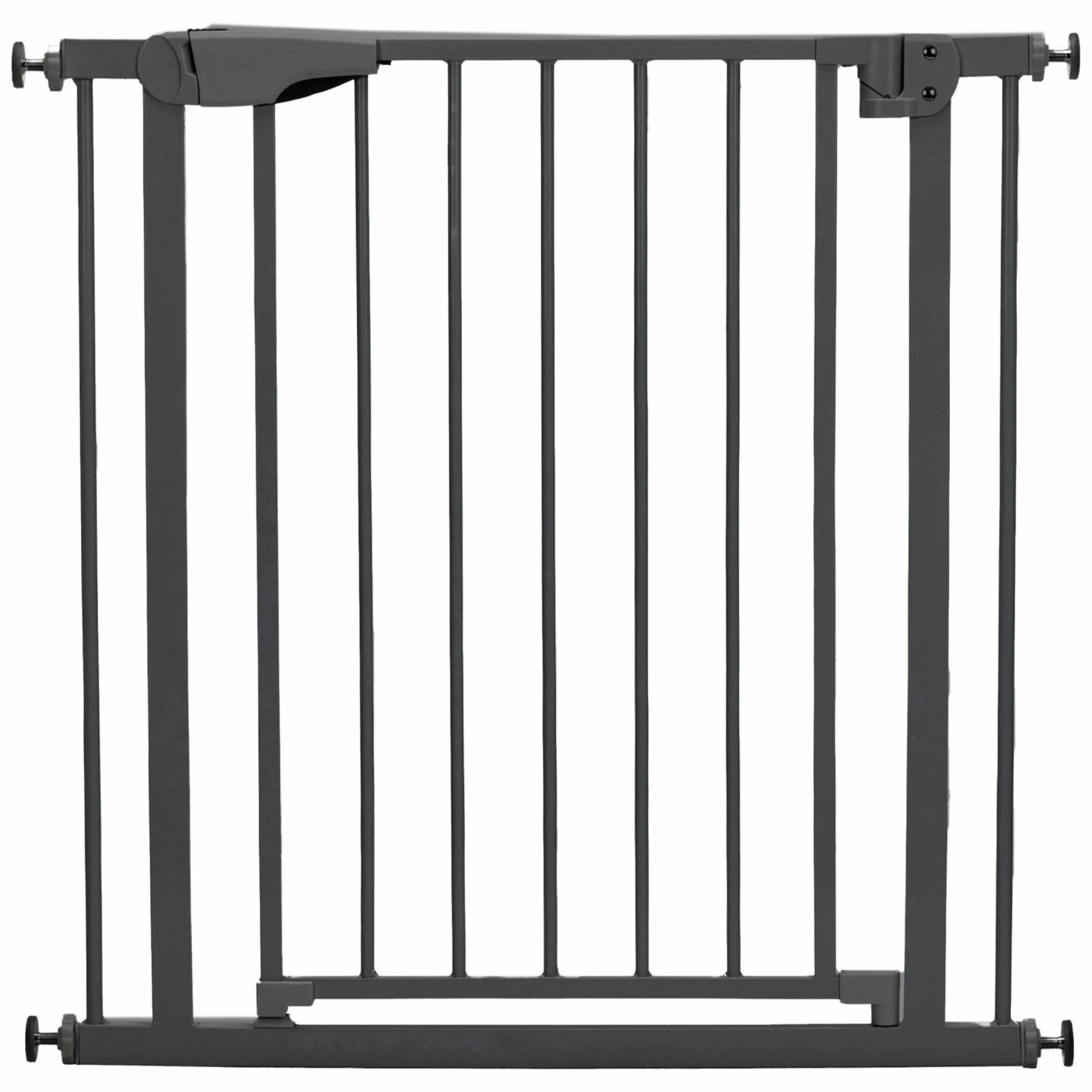 Türschutzgitter / Treppenschutzgitter Autoclose (75 bis 82 cm) zum Klemmen ohne bohren, schließt selbsständig - Schwarz