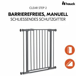 Türschutzgitter / Treppenschutzgitter Clear Step 2 (75-80 cm) - Dark Grey