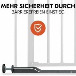 Türschutzgitter / Treppenschutzgitter Clear Step 2 (75-80 cm) - Dark Grey