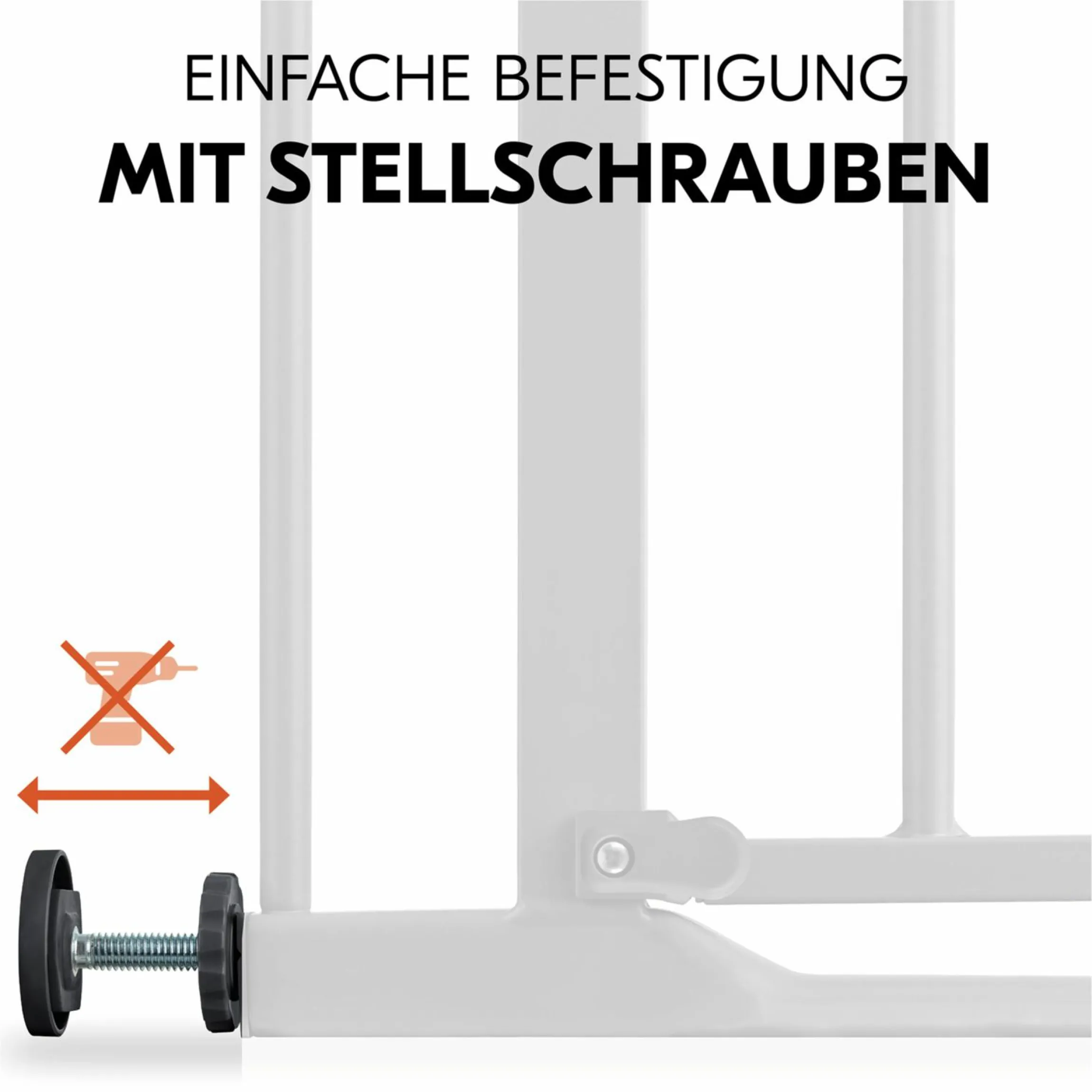Türschutzgitter / Treppenschutzgitter Clear Step 2 (75-80 cm) - Dark Grey