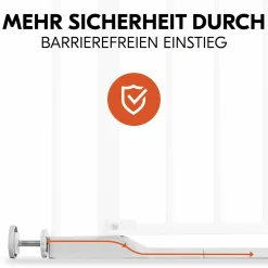 Türschutzgitter / Treppenschutzgitter Clear Step 2 (75-80 cm) - White