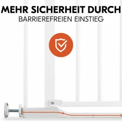 Türschutzgitter Clear Step Autoclose 2 + Türstopper 3er Pack - White