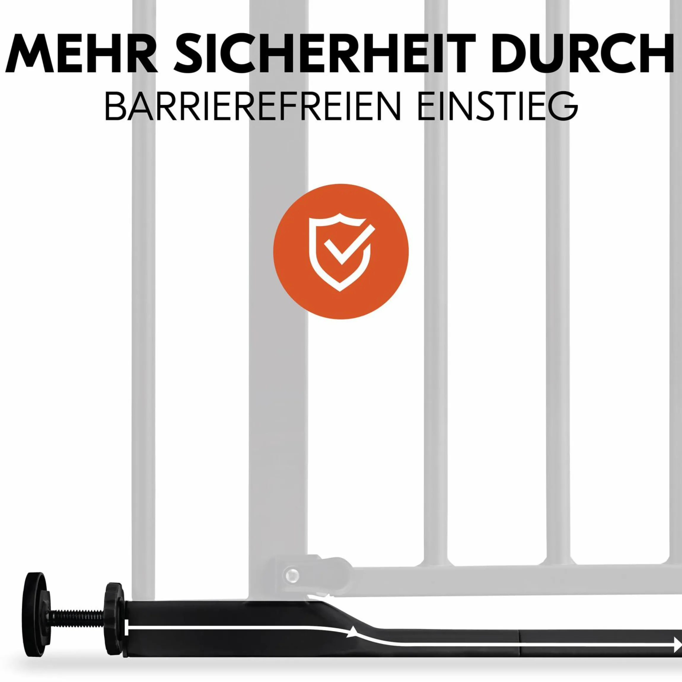 Türschutzgitter Clear Step Autoclose 2 - Black