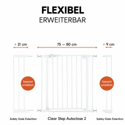 Türschutzgitter Clear Step Autoclose 2 - White