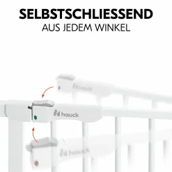 Türschutzgitter inkl. Verlängerung Clear Step Autoclose 2 Set + 21 cm - White