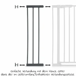 Türschutzgitter Verlängerung Safety Gate Extensions 21 cm - Dark Grey