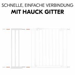 Türschutzgitter Verlängerung Safety Gate Extension 21 cm - passend für Hauck Schutzgitter - White