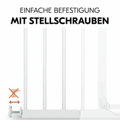Türschutzgitter Verlängerung Safety Gate Extension 21 cm - passend für Hauck Schutzgitter - White
