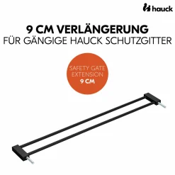 Türschutzgitter Verlängerung Safety Gate Extension 9 cm - passend für Hauck Schutzgitter - Black