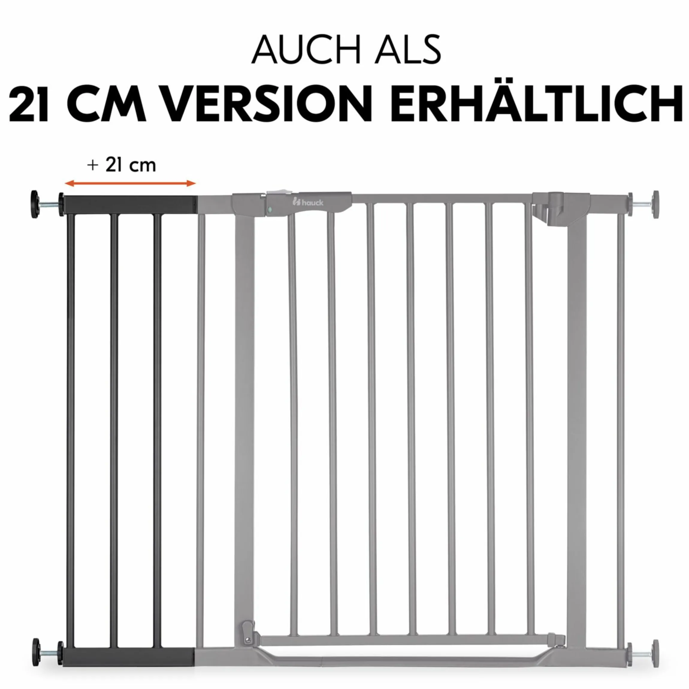 Türschutzgitter Verlängerung Safety Gate Extension 9 cm - passend für Hauck Schutzgitter - Black