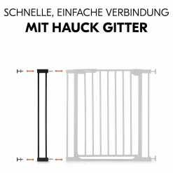 Türschutzgitter Verlängerung Safety Gate Extension 9 cm - passend für Hauck Schutzgitter - Black