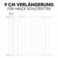 Türschutzgitter Verlängerung Safety Gate Extension 9 cm - passend für Hauck Schutzgitter - White