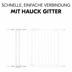 Türschutzgitter Verlängerung Safety Gate Extension 9 cm - passend für Hauck Schutzgitter - White