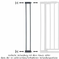Türschutzgitter Verlängerung Safety Gate Extensions 9 cm - Dark Grey