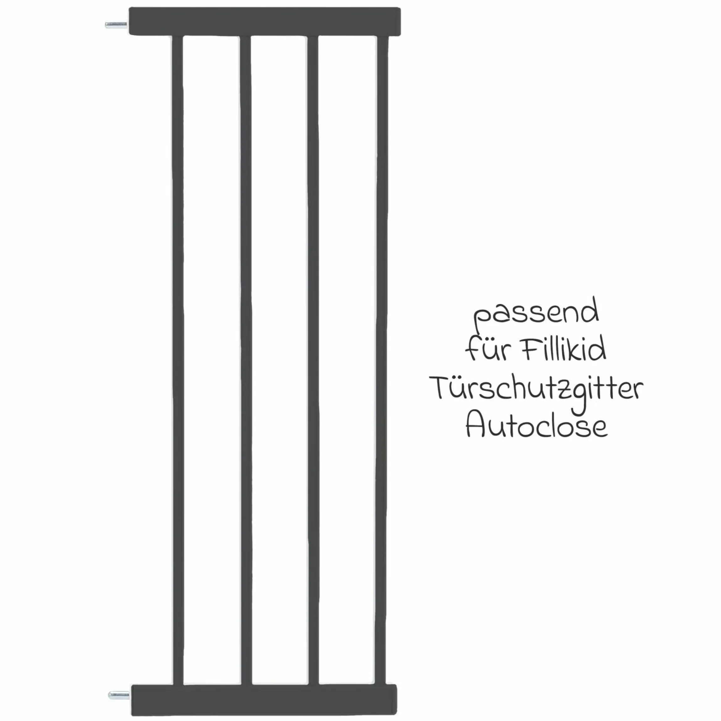 Türschutzgitter-Verlängerung 28 cm passend für Autoclose - Schwarz