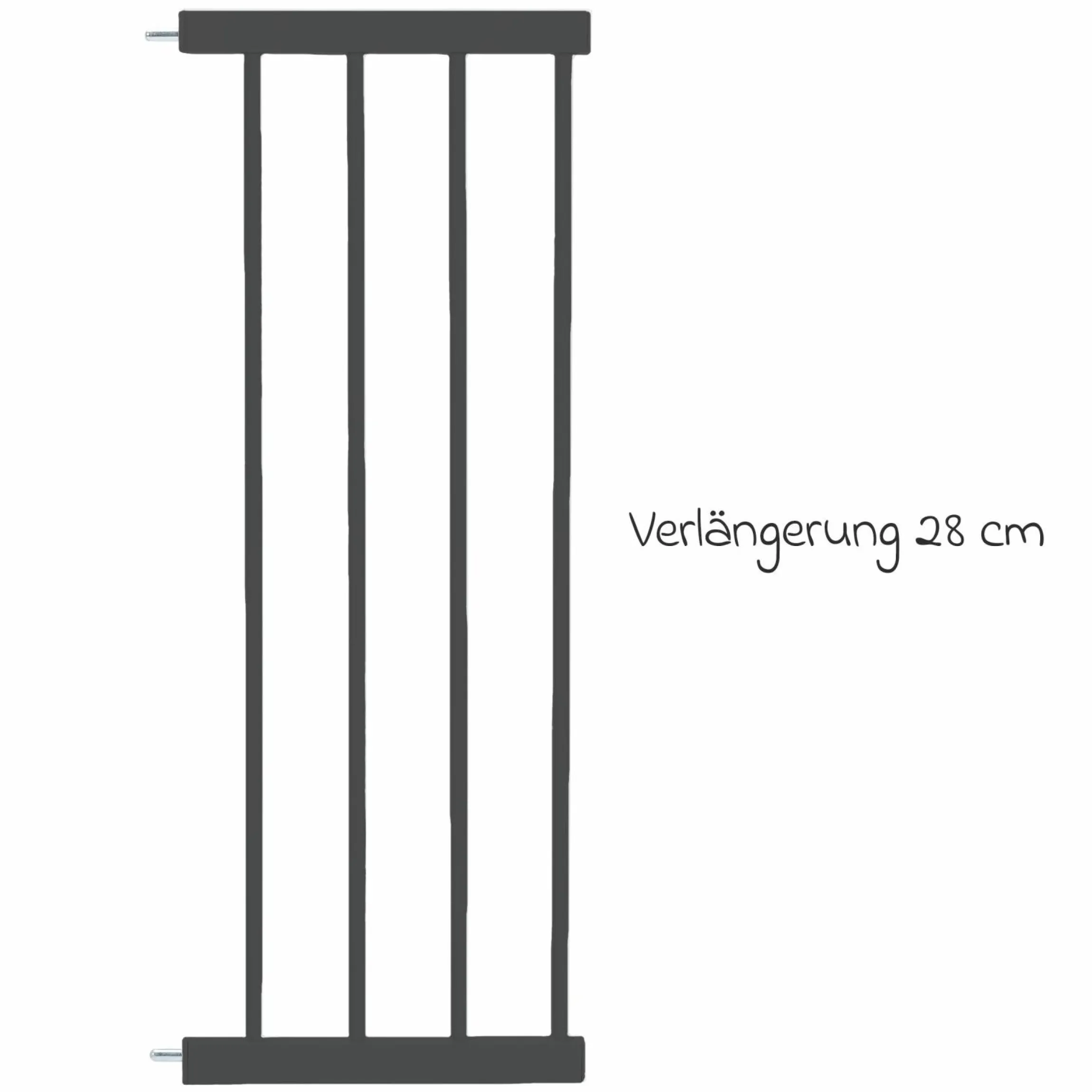 Türschutzgitter-Verlängerung 28 cm passend für Autoclose - Schwarz