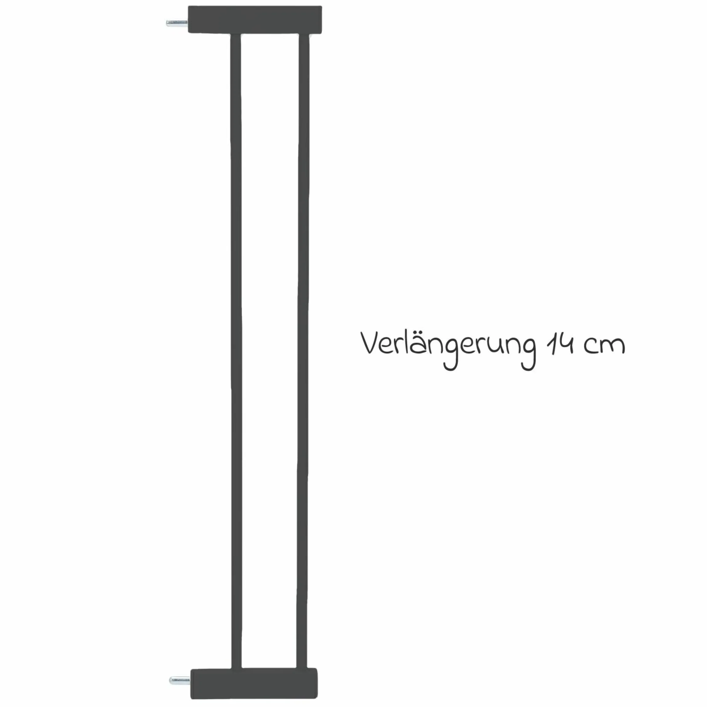 Türschutzgitter-Verlängerung 14 cm passend für Autoclose - Schwarz
