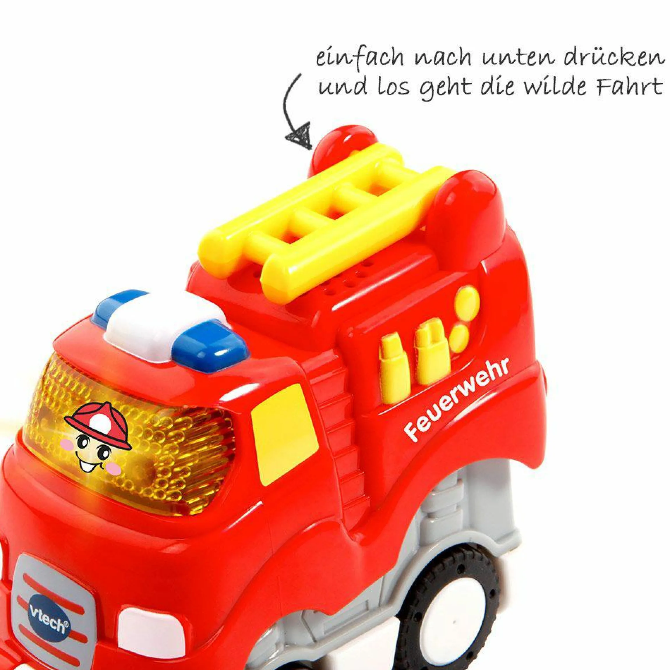 Tut Tut Baby Flitzer - Press & Go - Feuerwehr