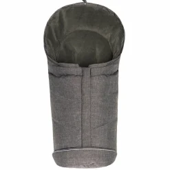 Universal Daunen-Fußsack für Babyschale & Babywanne - Melange Hellgrau