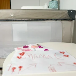 Universal Insektenschutz / Mückennetz für Baby-Reisebetten - Grau