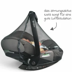 Universal Insektenschutz / Mückennetz für Babyschalen - Dark Grey - Kollektion 2025