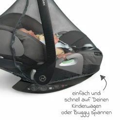 Universal Insektenschutz / Mückennetz für Babyschalen - Dark Grey - Kollektion 2025
