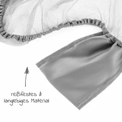 Universal Insektenschutz / Mückennetz für Kinderwagen, Buggy - Grau