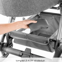 Universal Insektenschutz / Mückennetz für Kinderwagen, Buggy - Grau