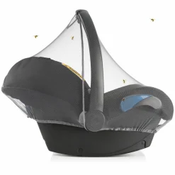 Universal Insektenschutz / Mückennetz für Babyschale - Grau