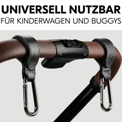 Universal Kinderwagen Haken für Tragetaschen / Wickeltaschen - Black