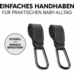 Universal Kinderwagen Haken für Tragetaschen / Wickeltaschen - Black
