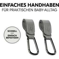 Universal Kinderwagen Haken für Tragetaschen / Wickeltaschen - Grey
