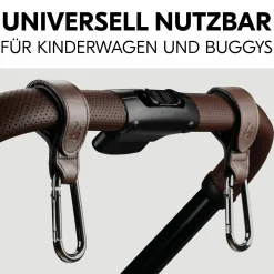 Universal Kinderwagen Haken für Tragetaschen / Wickeltaschen - Brown