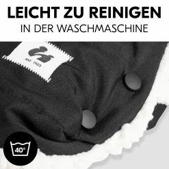 Universal Kinderwagen Handmuff / Handwärmer mit Handytasche - Black