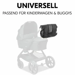 Universal Kinderwagen Handmuff / Handwärmer mit Handytasche - Black