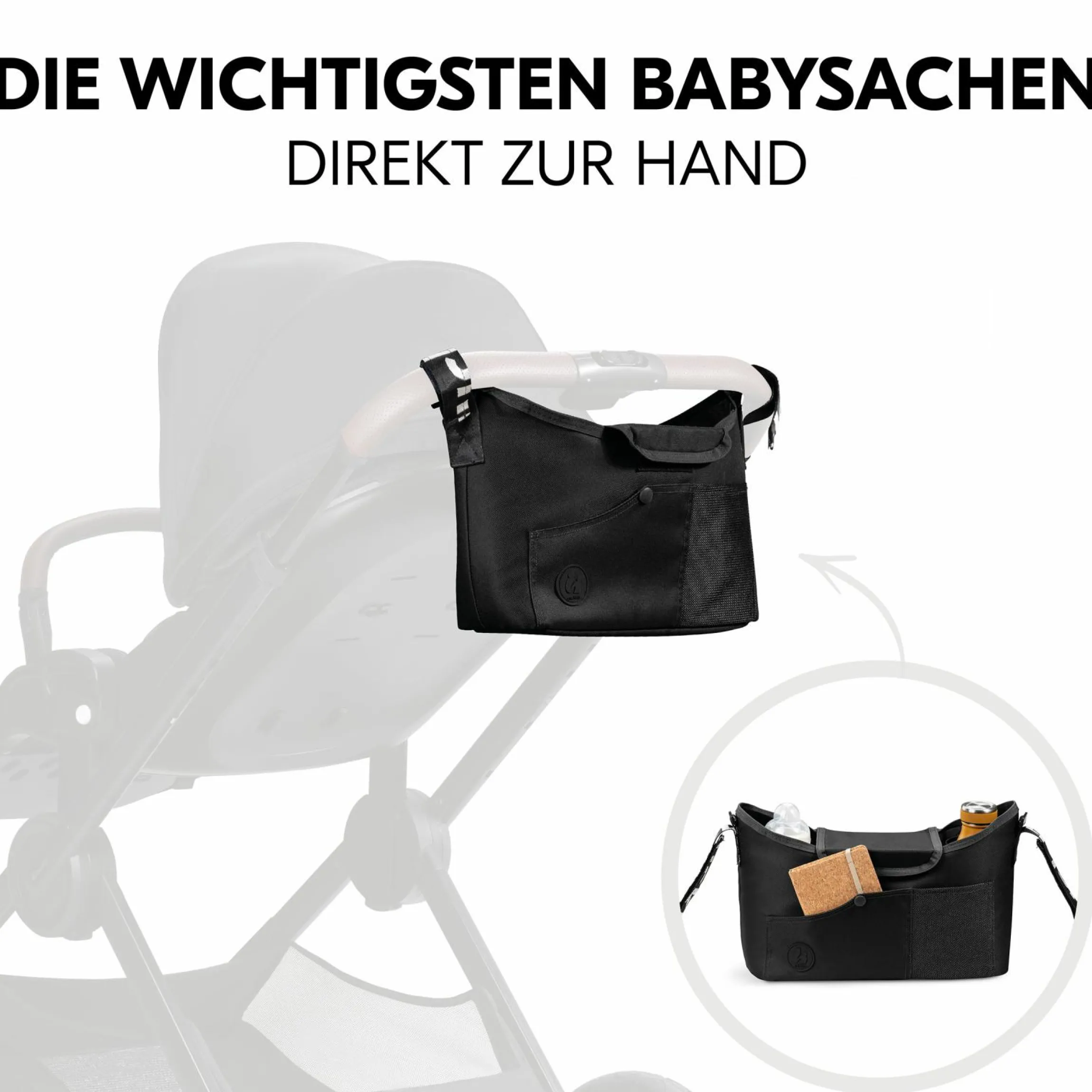 Universal Kinderwagen Organizer - Black