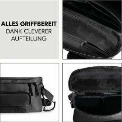 Universal Kinderwagen Organizer und Bauchtasche - Pushchair Hip Bag - Black