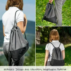 Universal Kinderwagen Tasche mit Staufächern und Rucksackfunktion - Grau Melange