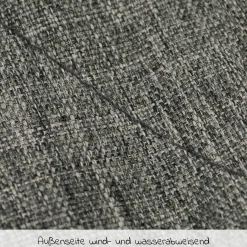 Universal Lammfell-Fußsack für Babyschale & Babywanne - Melange Hellgrau