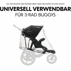 Universal Regenschutz für 3-rädrige Buggys und Kinderwagen