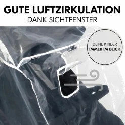 Universal Regenschutz für Geschwisterwagen / Zwillingsbuggys