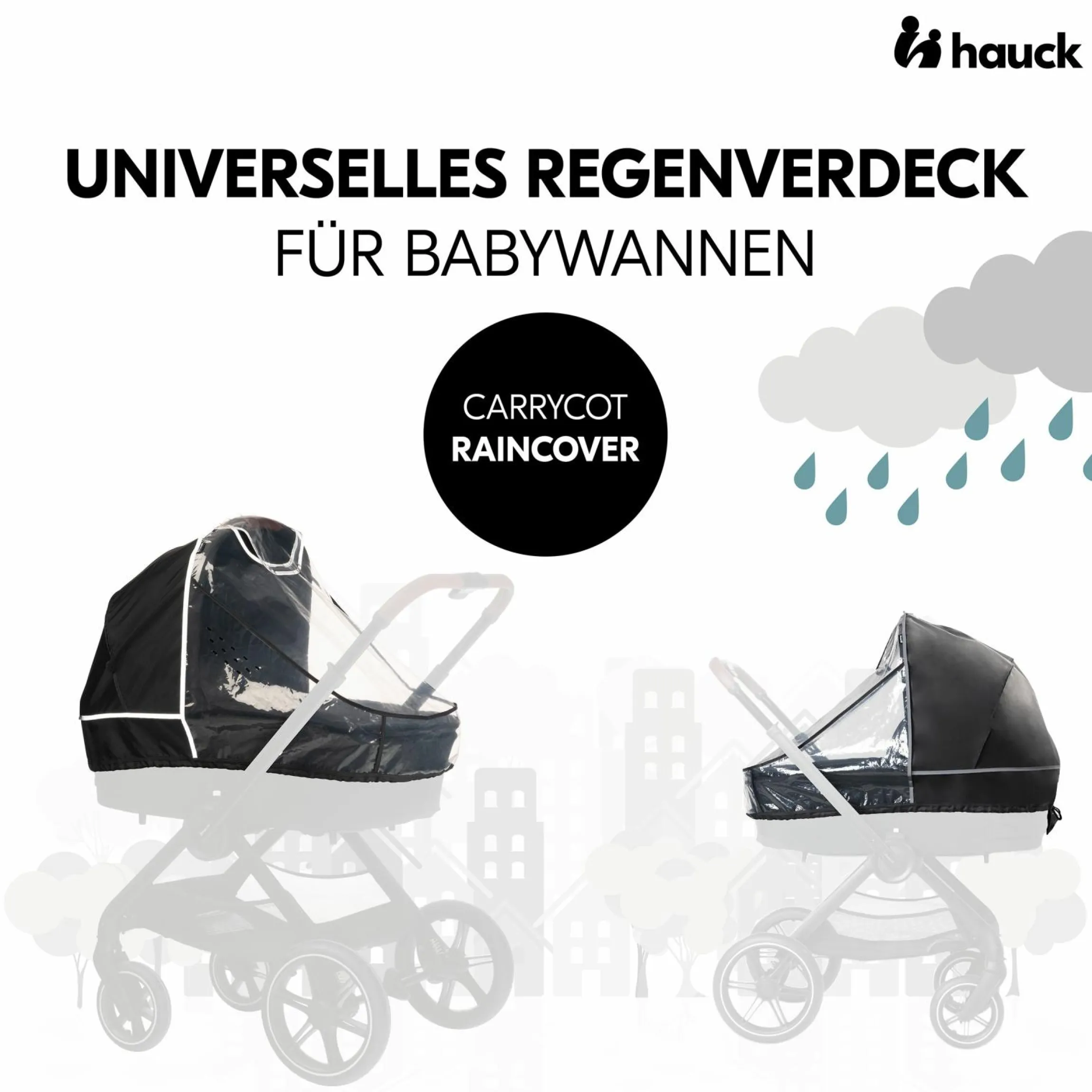 Universal Regenschutz für Kinderwagen Babywannen