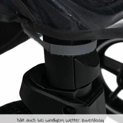 Universal Regenschutz für Buggy & Sportwagen mit verschließbarem Fenster